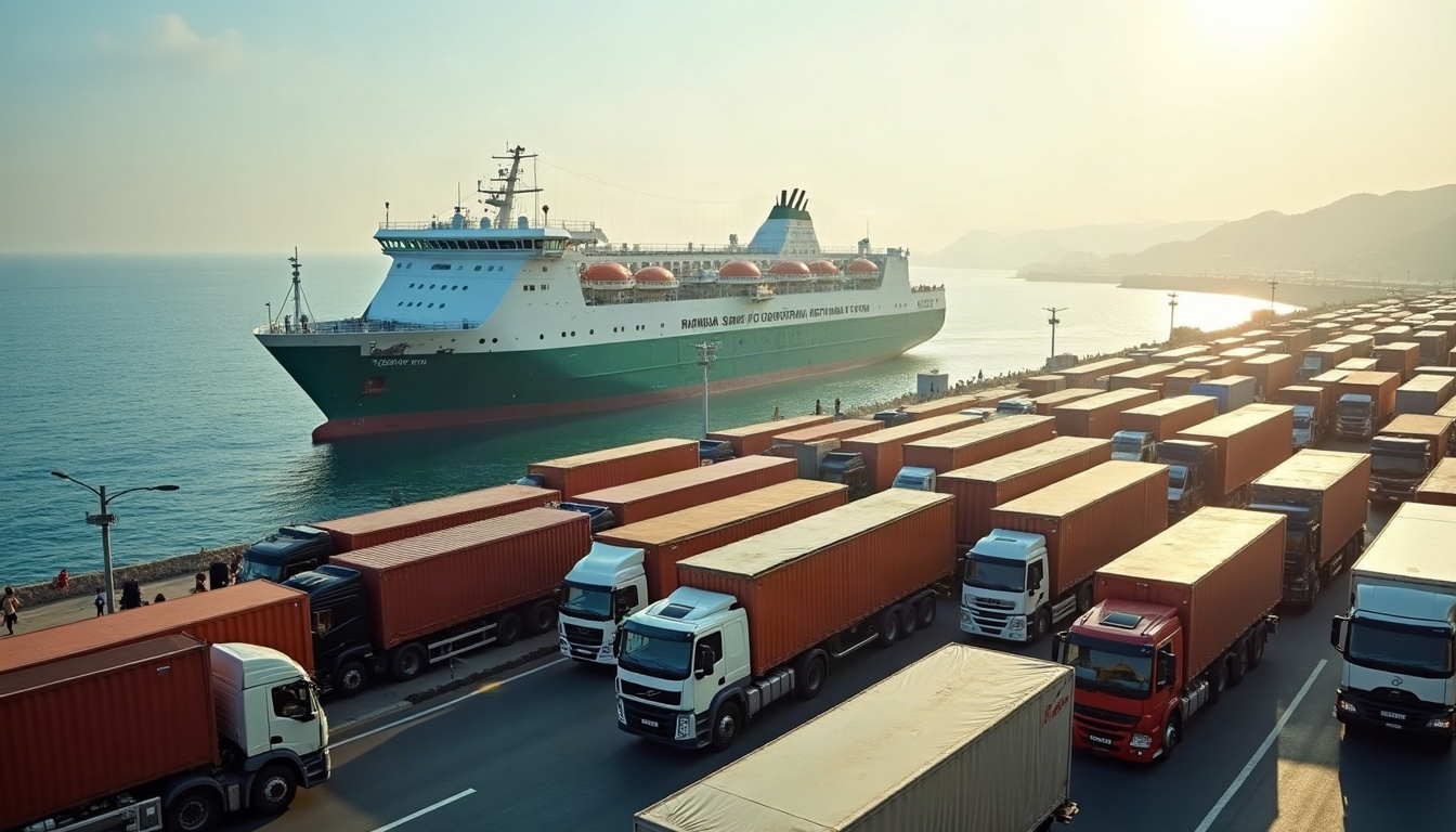 Terminal camions TIR et ferries